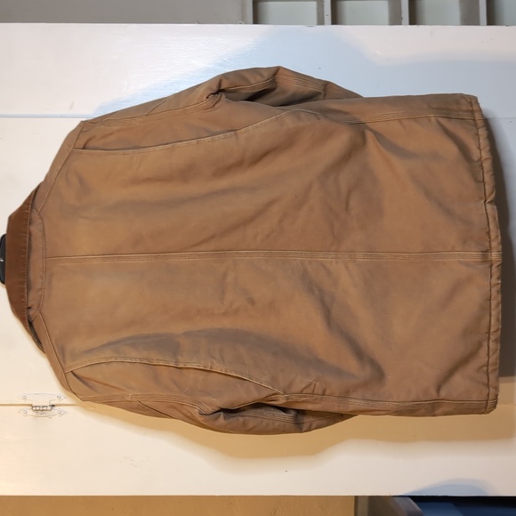 Vint. '89 Carhartt 100 Year Anniv. CO196 Collared Duck Coat mens XLT (44 Chest) - Picture 7 of 11